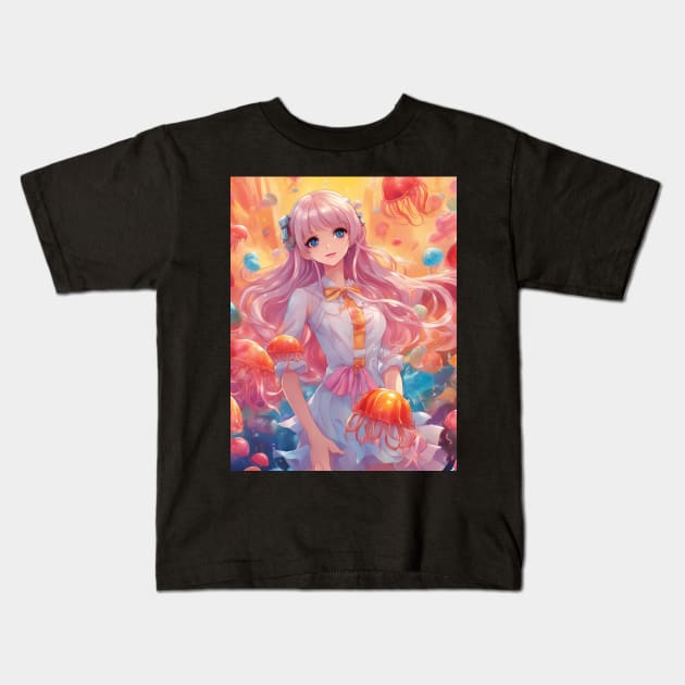 I'd be queen Kids T-Shirt by animegirlnft